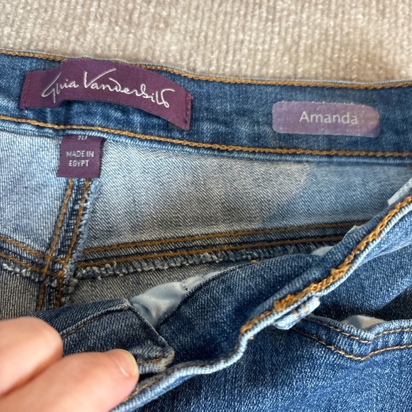 Gloria Vanderbilt Blue Straight Leg Jeans 1085 - Picture 2 of 4